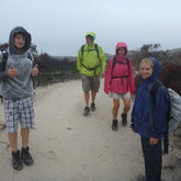 Wet start to the trail